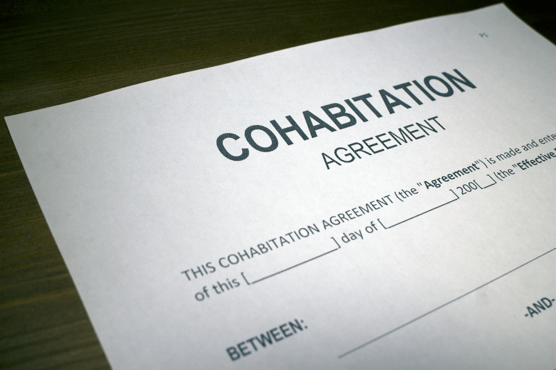 Cohabitation agreement document